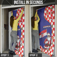 Croatia Christmas Door Cover Santas Favorite Croatian - Wonder Print Shop