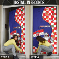 Croatia Christmas Door Cover Santas Favorite Croatian - Wonder Print Shop