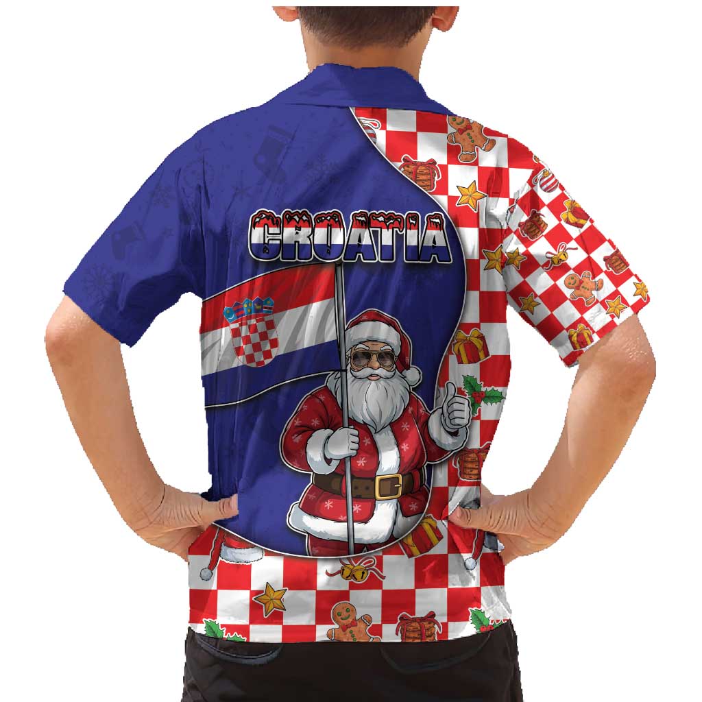 Croatia Christmas Family Matching Mermaid Dress and Hawaiian Shirt Santas Favorite Croatian - Wonder Print Shop