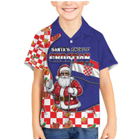 Croatia Christmas Family Matching Mermaid Dress and Hawaiian Shirt Santas Favorite Croatian - Wonder Print Shop