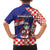 Croatia Christmas Family Matching Off The Shoulder Long Sleeve Dress and Hawaiian Shirt Santas Favorite Croatian - Wonder Print Shop