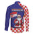 Croatia Christmas Family Matching Off Shoulder Maxi Dress and Hawaiian Shirt Santas Favorite Croatian - Wonder Print Shop