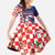 Croatia Christmas Family Matching Summer Maxi Dress and Hawaiian Shirt Santas Favorite Croatian - Wonder Print Shop