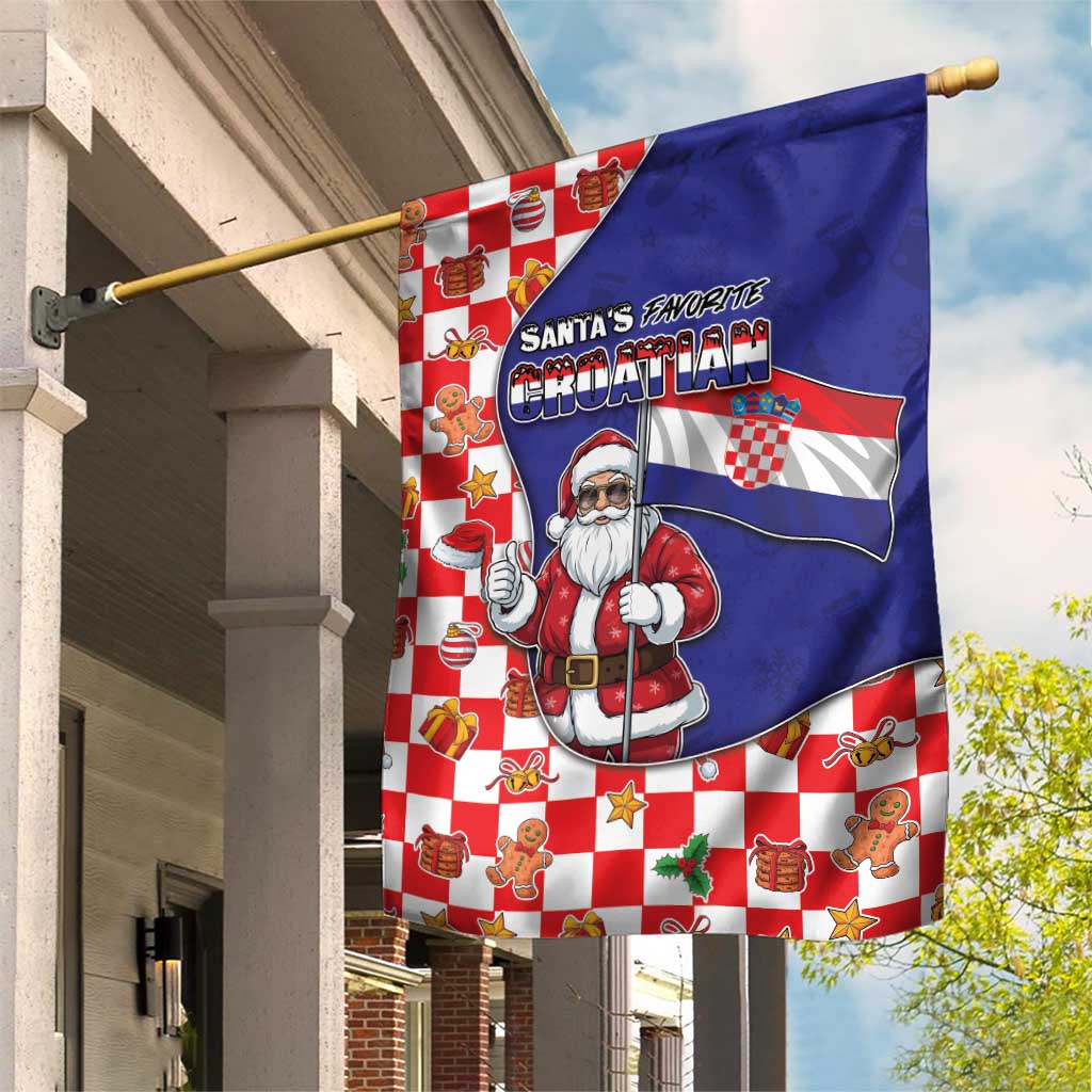 Croatia Christmas Garden Flag Santas Favorite Croatian - Wonder Print Shop