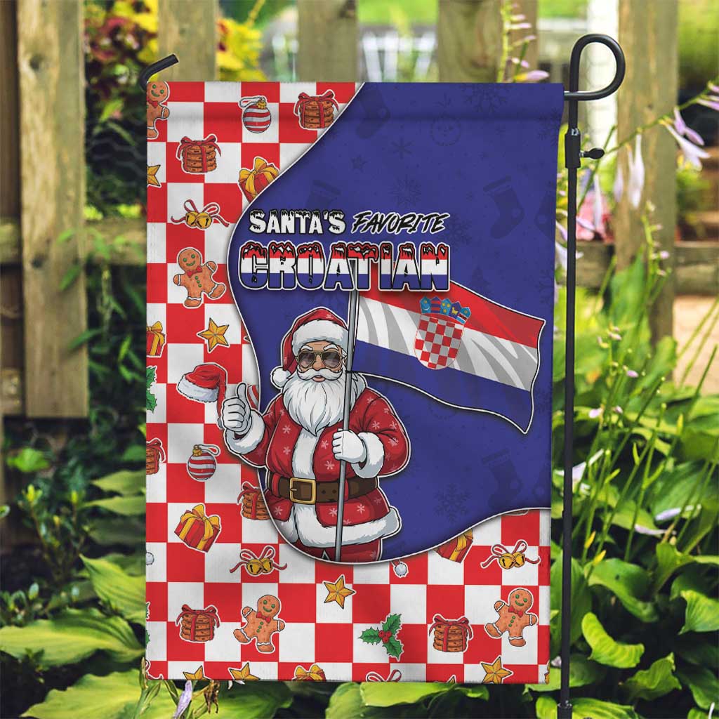 Croatia Christmas Garden Flag Santas Favorite Croatian - Wonder Print Shop