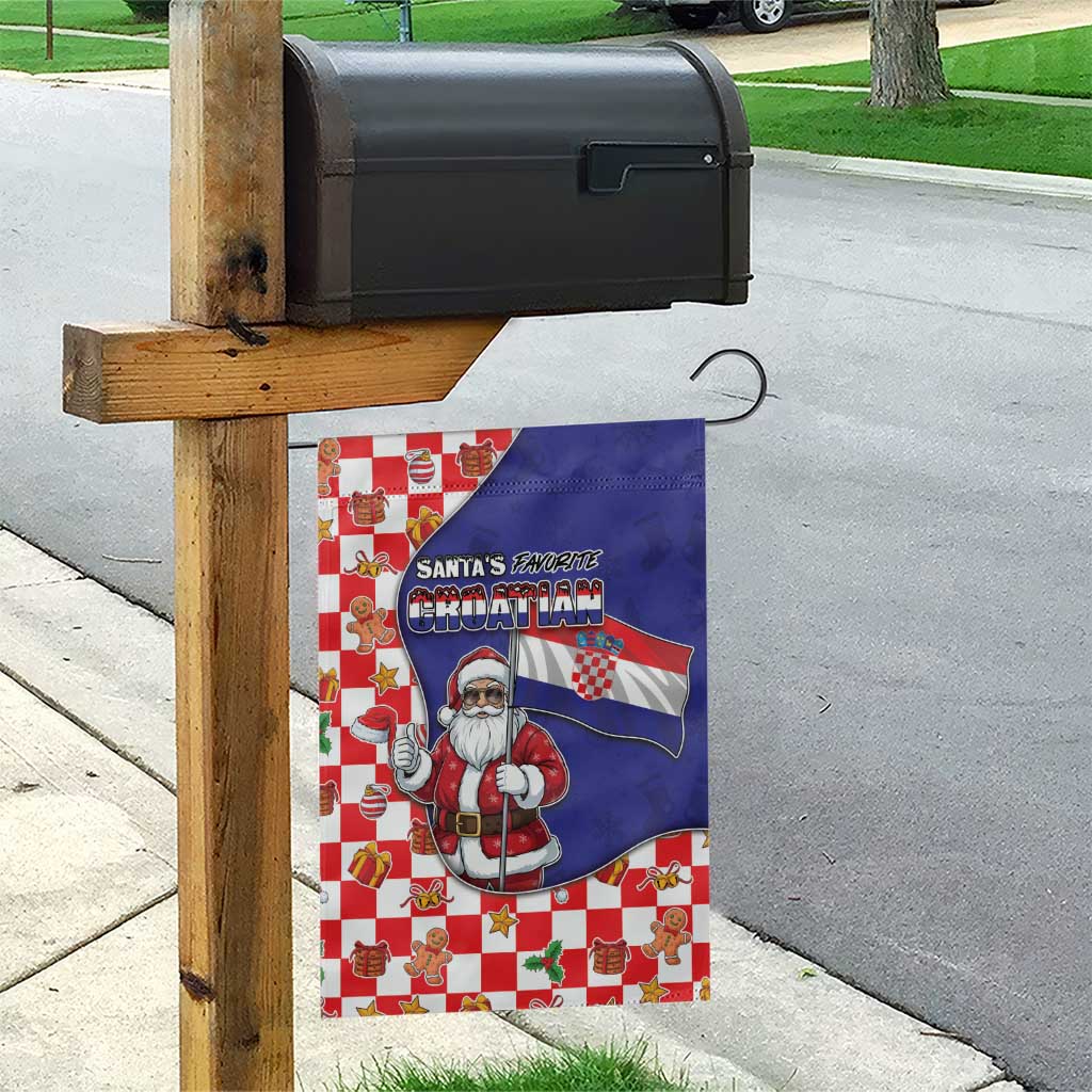 Croatia Christmas Garden Flag Santas Favorite Croatian - Wonder Print Shop