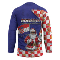 Croatia Christmas Hockey Jersey Santas Favorite Croatian - Wonder Print Shop
