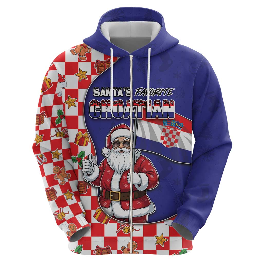 Croatia Christmas Hoodie Santas Favorite Croatian - Wonder Print Shop
