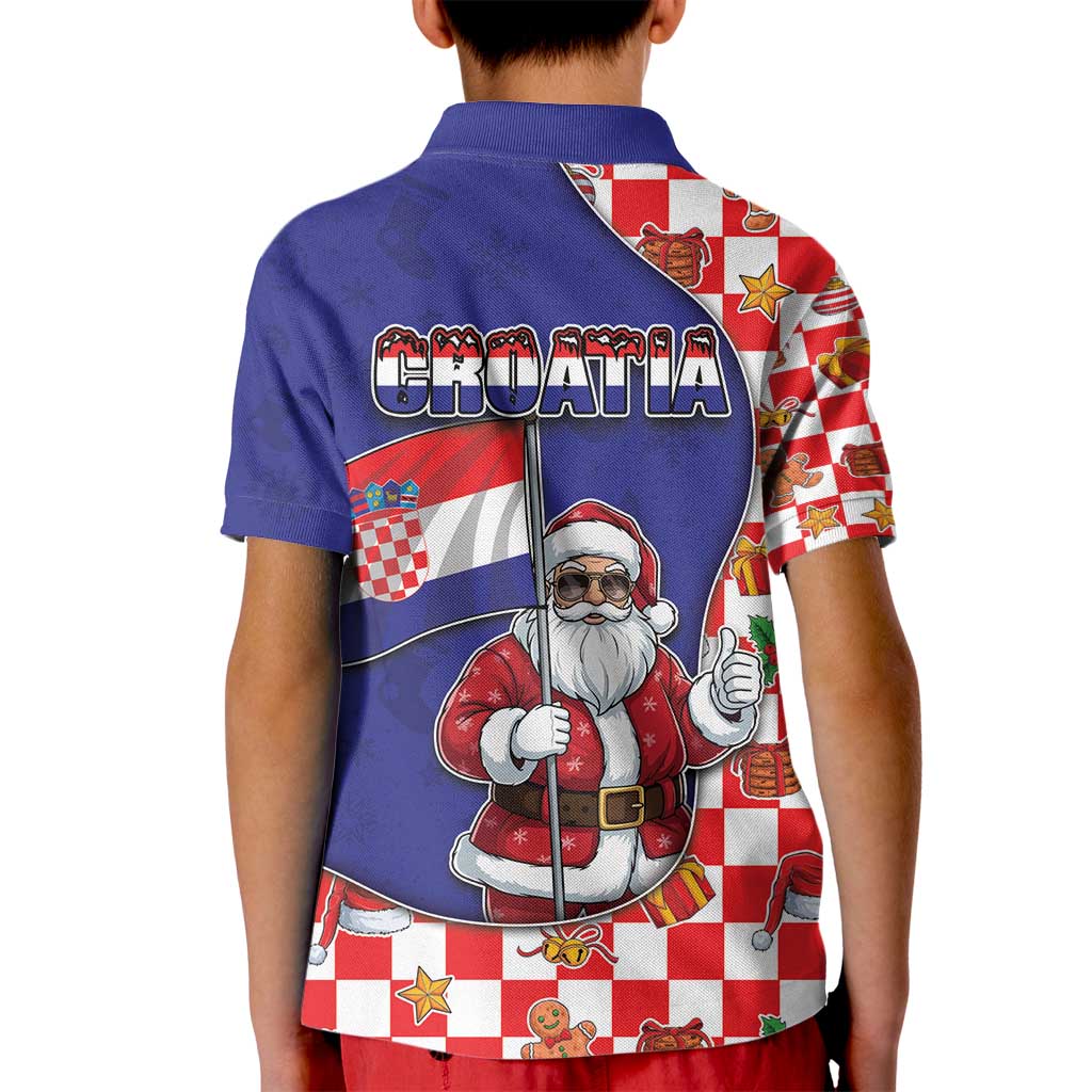 Croatia Christmas Kid Polo Shirt Santas Favorite Croatian - Wonder Print Shop