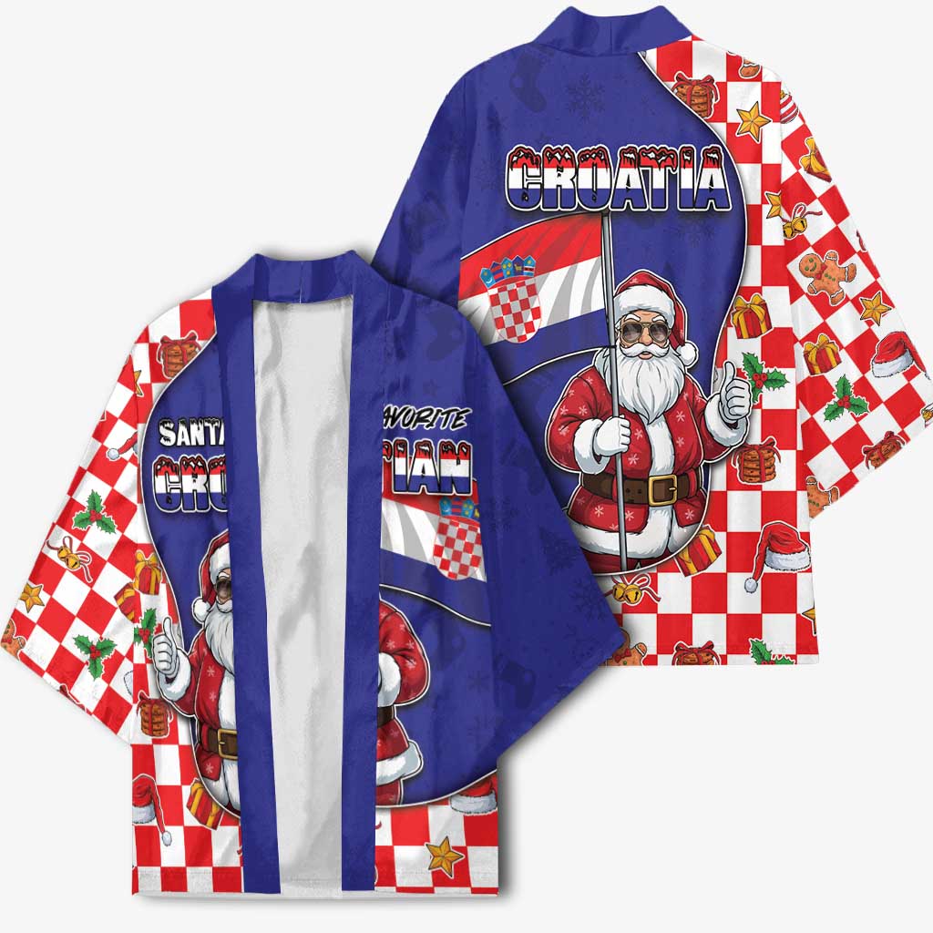 Croatia Christmas Kimono Santas Favorite Croatian - Wonder Print Shop