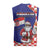 Croatia Christmas Knitted V-Neck Vest Santas Favorite Croatian - Wonder Print Shop