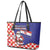 Croatia Christmas Leather Tote Bag Santas Favorite Croatian - Wonder Print Shop