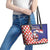 Croatia Christmas Leather Tote Bag Santas Favorite Croatian - Wonder Print Shop