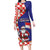 Croatia Christmas Long Sleeve Bodycon Dress Santas Favorite Croatian - Wonder Print Shop