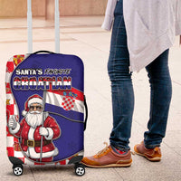 Croatia Christmas Luggage Cover Santas Favorite Croatian - Wonder Print Shop