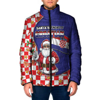 Croatia Christmas Padded Jacket Santas Favorite Croatian - Wonder Print Shop