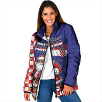 Croatia Christmas Padded Jacket Santas Favorite Croatian - Wonder Print Shop
