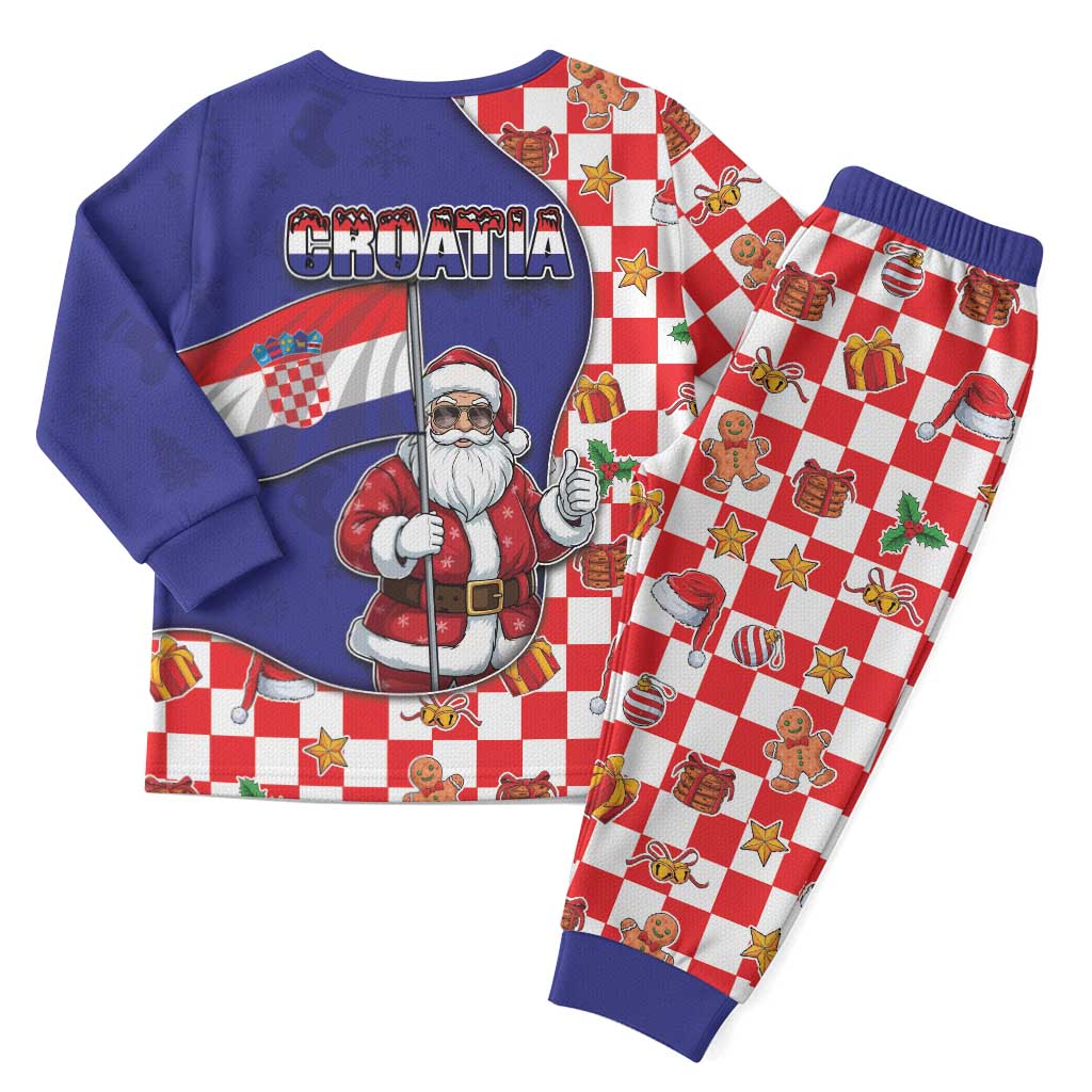 Croatia Christmas Pajama Set Santas Favorite Croatian - Wonder Print Shop