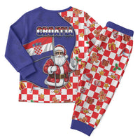 Croatia Christmas Pajama Set Santas Favorite Croatian - Wonder Print Shop