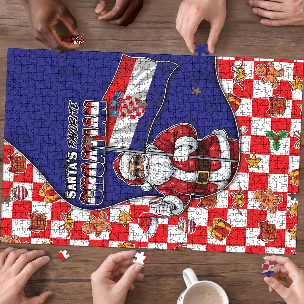 Croatia Christmas Puzzle Santas Favorite Croatian - Wonder Print Shop