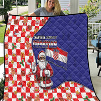 Croatia Christmas Quilt Santas Favorite Croatian - Wonder Print Shop