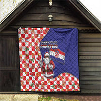 Croatia Christmas Quilt Santas Favorite Croatian - Wonder Print Shop