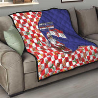Croatia Christmas Quilt Santas Favorite Croatian - Wonder Print Shop
