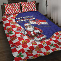 Croatia Christmas Quilt Bed Set Santas Favorite Croatian - Wonder Print Shop