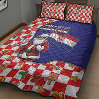 Croatia Christmas Quilt Bed Set Santas Favorite Croatian - Wonder Print Shop