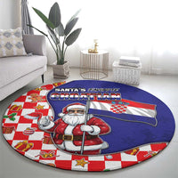 Croatia Christmas Round Carpet Santas Favorite Croatian - Wonder Print Shop