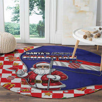 Croatia Christmas Round Carpet Santas Favorite Croatian - Wonder Print Shop