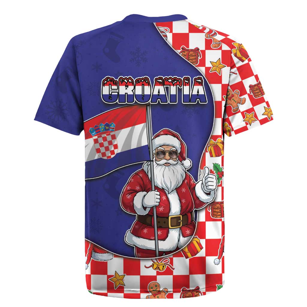 Croatia Christmas Rugby Jersey Santas Favorite Croatian - Wonder Print Shop