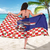 Croatia Christmas Sarong Santas Favorite Croatian - Wonder Print Shop