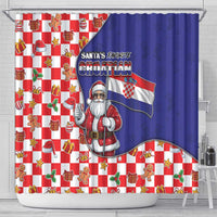 Croatia Christmas Shower Curtain Santas Favorite Croatian - Wonder Print Shop