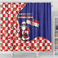 Croatia Christmas Shower Curtain Santas Favorite Croatian - Wonder Print Shop
