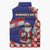 Croatia Christmas Sleeveless Puffer Jacket Santas Favorite Croatian - Wonder Print Shop