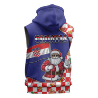 Croatia Christmas Sleeveless Zip Hoodie Santas Favorite Croatian - Wonder Print Shop
