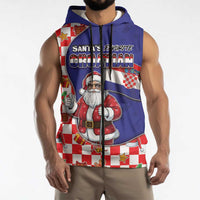 Croatia Christmas Sleeveless Zip Hoodie Santas Favorite Croatian - Wonder Print Shop