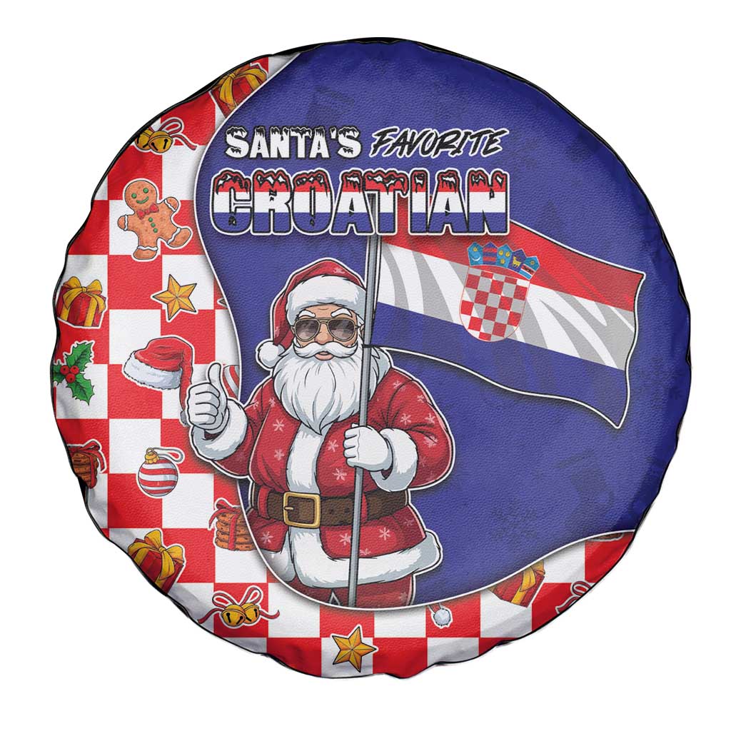 Croatia Christmas Spare Tire Cover Santas Favorite Croatian - Wonder Print Shop