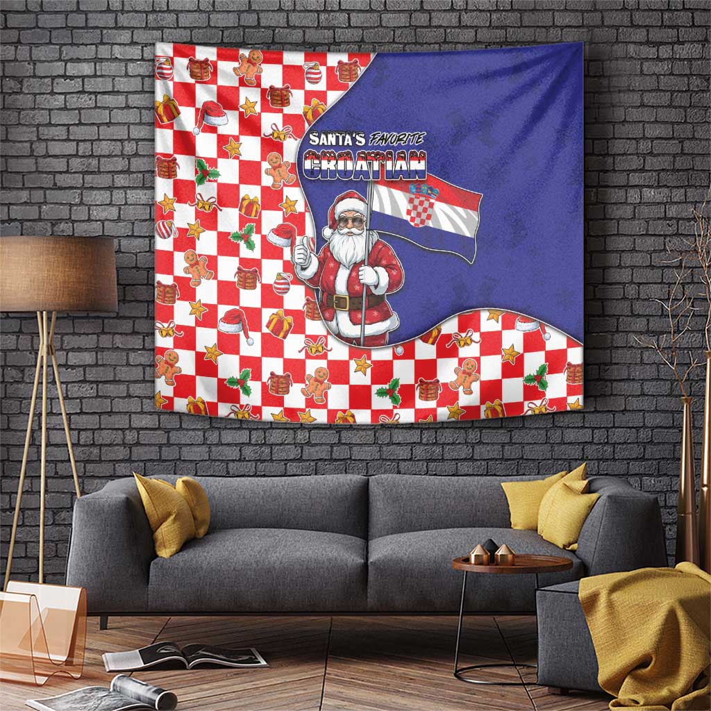 Croatia Christmas Tapestry Santas Favorite Croatian - Wonder Print Shop
