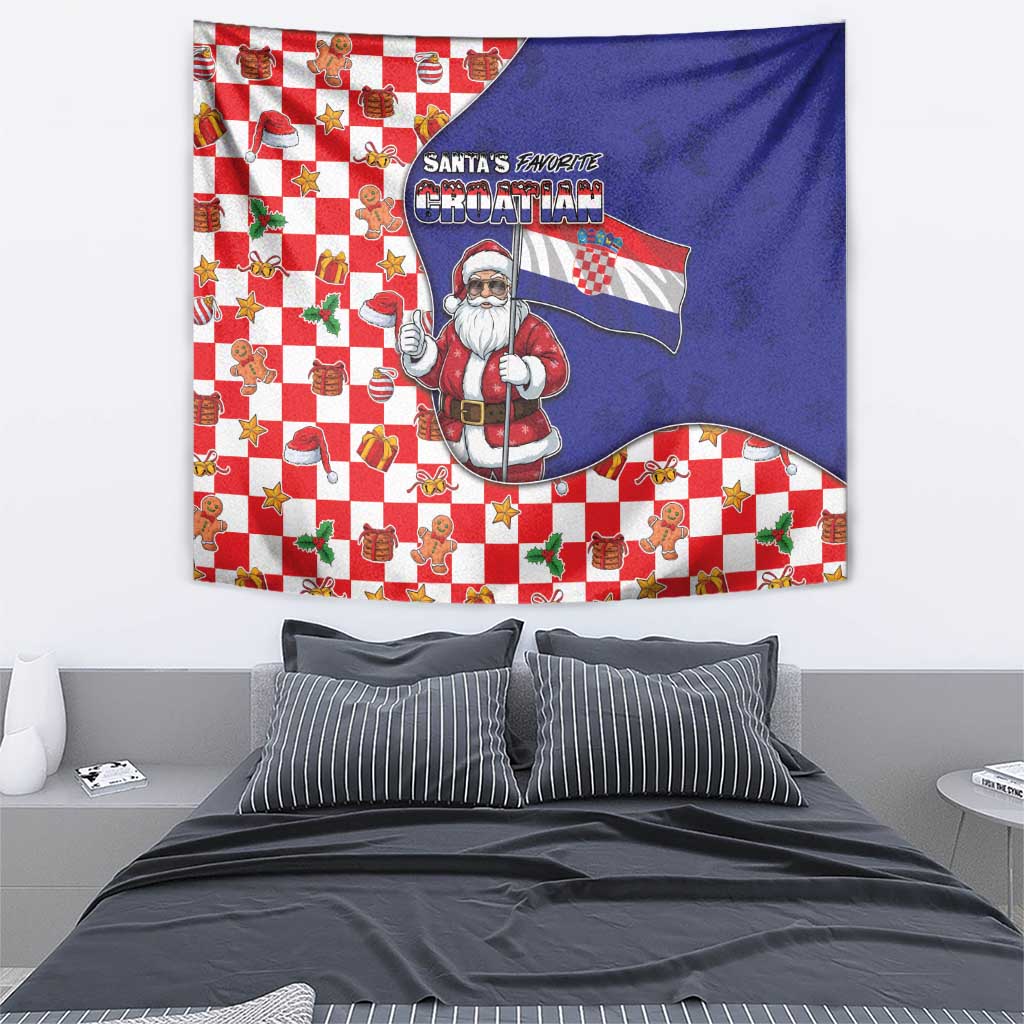 Croatia Christmas Tapestry Santas Favorite Croatian - Wonder Print Shop