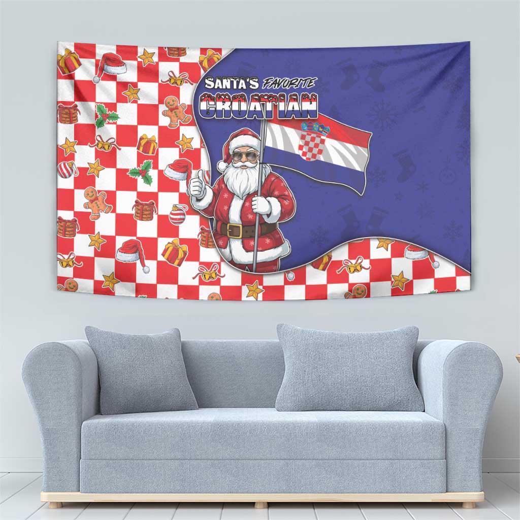 Croatia Christmas Tapestry Santas Favorite Croatian - Wonder Print Shop