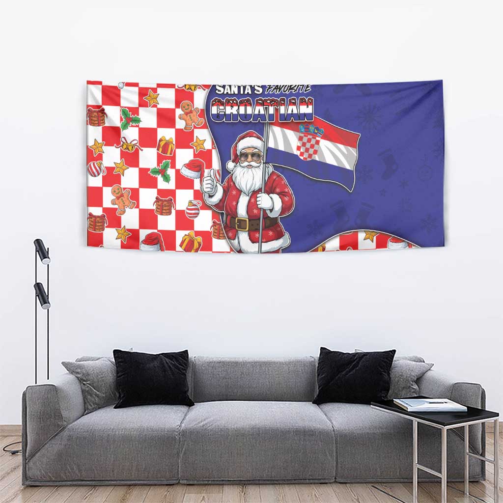 Croatia Christmas Tapestry Santas Favorite Croatian - Wonder Print Shop