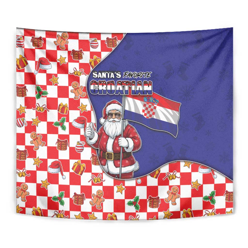 Croatia Christmas Tapestry Santas Favorite Croatian - Wonder Print Shop