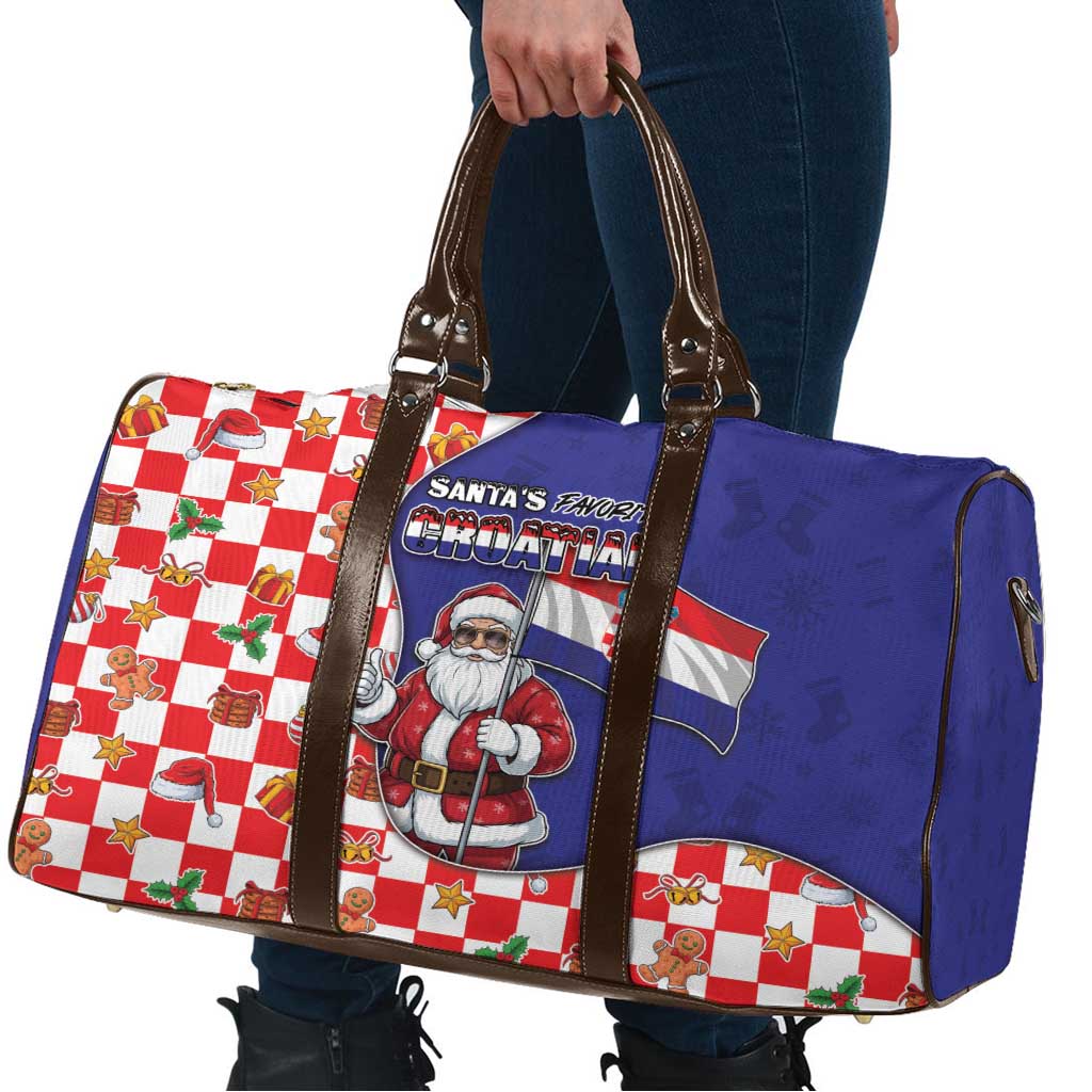 Croatia Christmas Travel Bag Santas Favorite Croatian - Wonder Print Shop