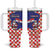Croatia Christmas Tumbler With Handle Santas Favorite Croatian - Wonder Print Shop