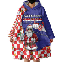 Croatia Christmas Wearable Blanket Hoodie Santas Favorite Croatian - Wonder Print Shop