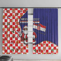 Croatia Christmas Window Curtain Santas Favorite Croatian - Wonder Print Shop