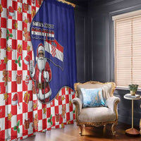 Croatia Christmas Window Curtain Santas Favorite Croatian - Wonder Print Shop
