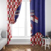 Croatia Christmas Window Curtain Santas Favorite Croatian - Wonder Print Shop